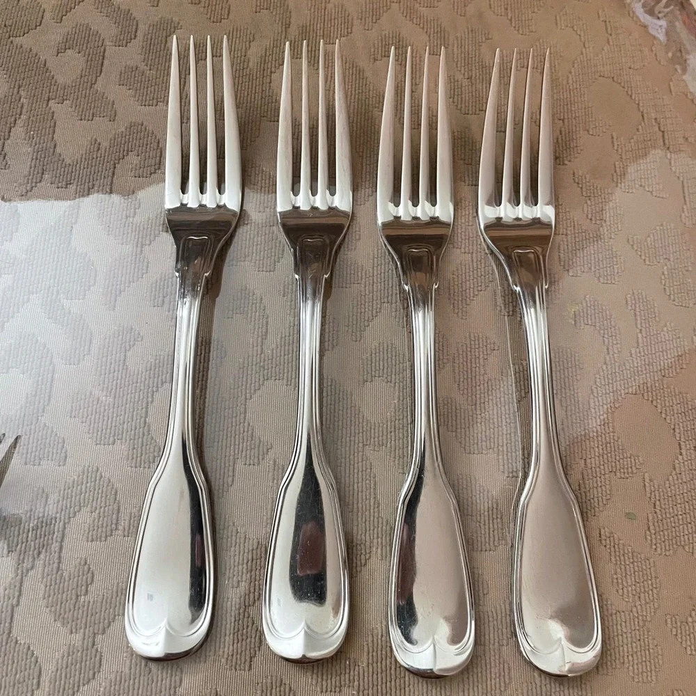 Lenox Monticello 18/8 Stainless Steel Dinner Forks Thomas Jefferson Set of 4